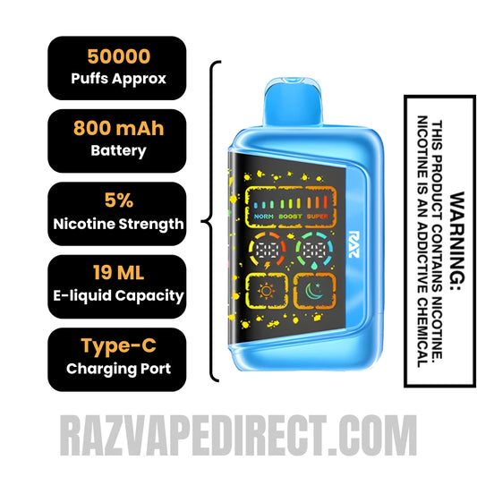 Blue Razz Batch RAZ RX50K Batch Edition Disposable Vape Blue Razz Batch RAZ RX50K Batch Edition Disposable Vape