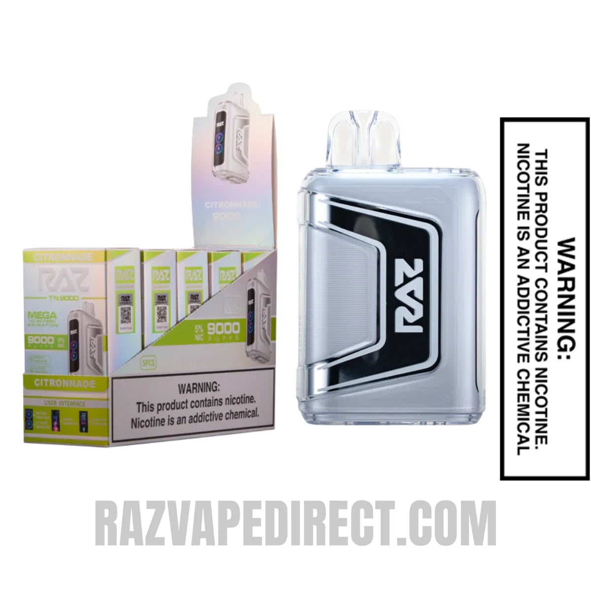 Citronade RAZ TN9000 Disposable Vape With Bundle Pack Citronade RAZ TN9000 Disposable Vape With Bundle Pack