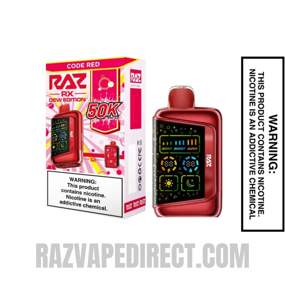 Code Red RAZ RX50K Disposable Vape With Package Box Code Red RAZ RX50K Disposable Vape With Package Box