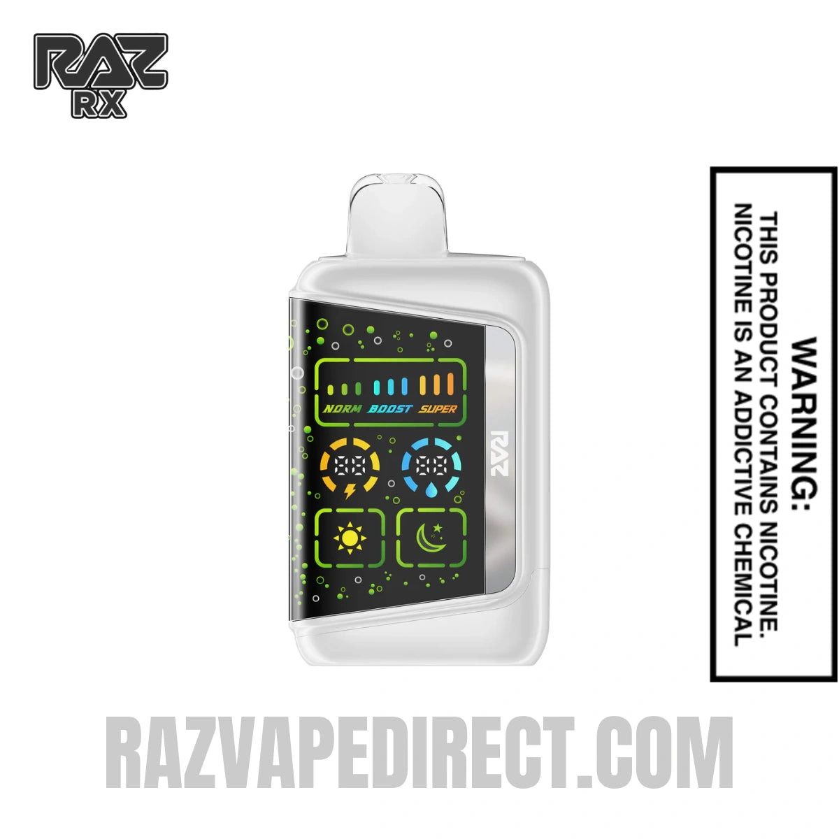 Code White RAZ RX 50K Disposable Vape | Raz Vape Direct Code White RAZ RX 50K Disposable Vape | Raz Vape Direct