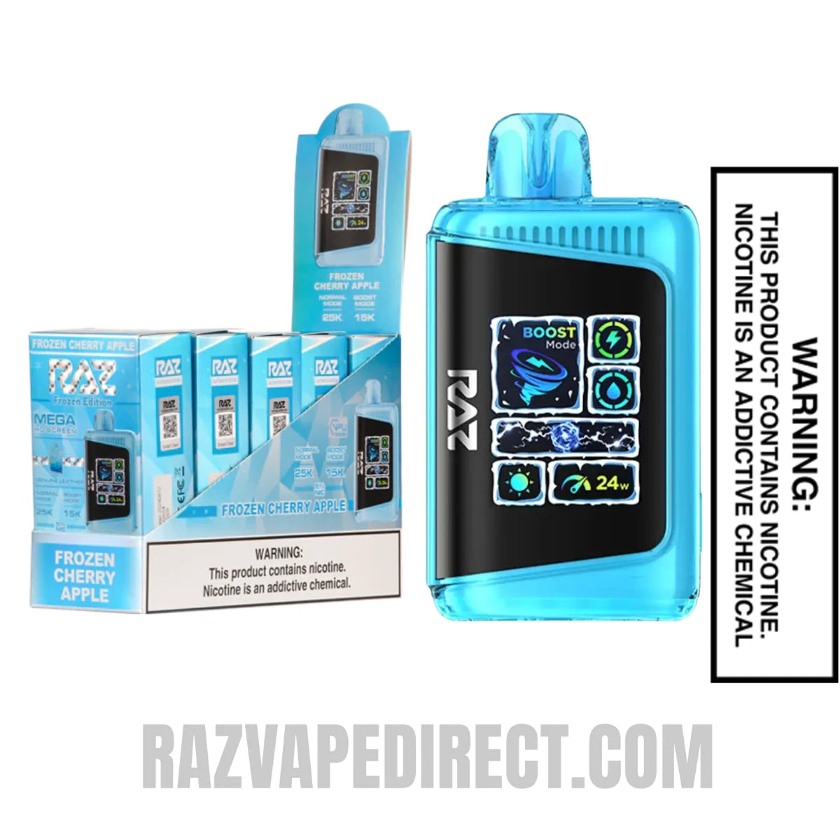 Frozen Cherry Apple RAZ DC25000 Frozen Edition Vape With Bundle Pack Frozen Cherry Apple RAZ DC25000 Frozen Edition Vape With Bundle Pack