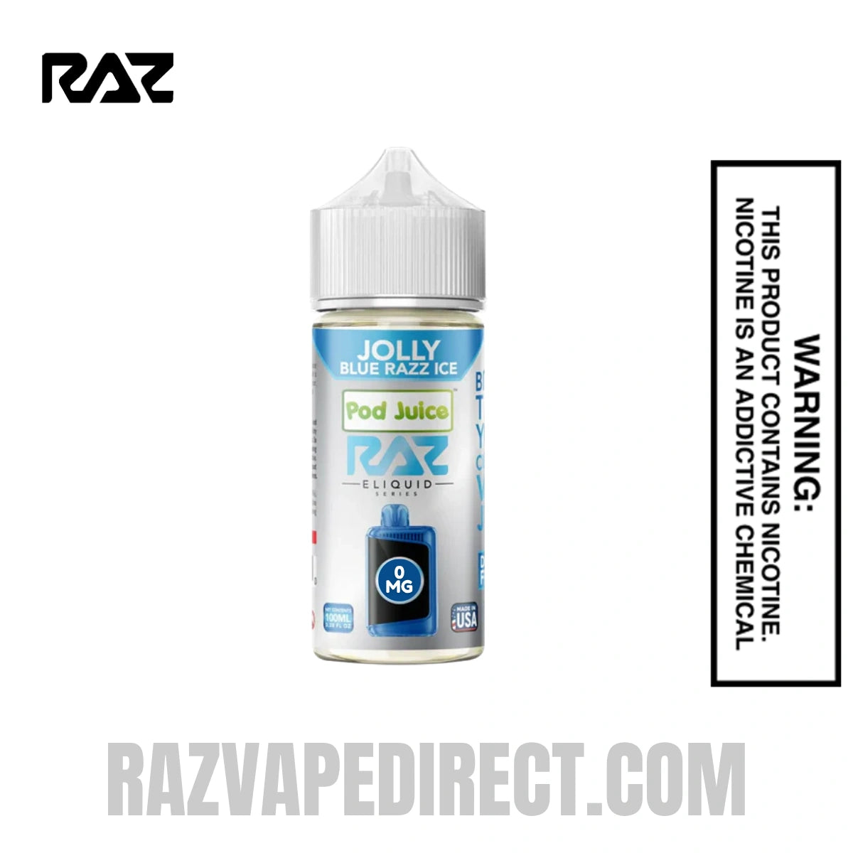 raz vape blue raz ice Jolly Razz Pod Juice X Juice 100 ML Select Flavor ::Apple Super Strudel Ice Blue Dragon Raz Origin_USA