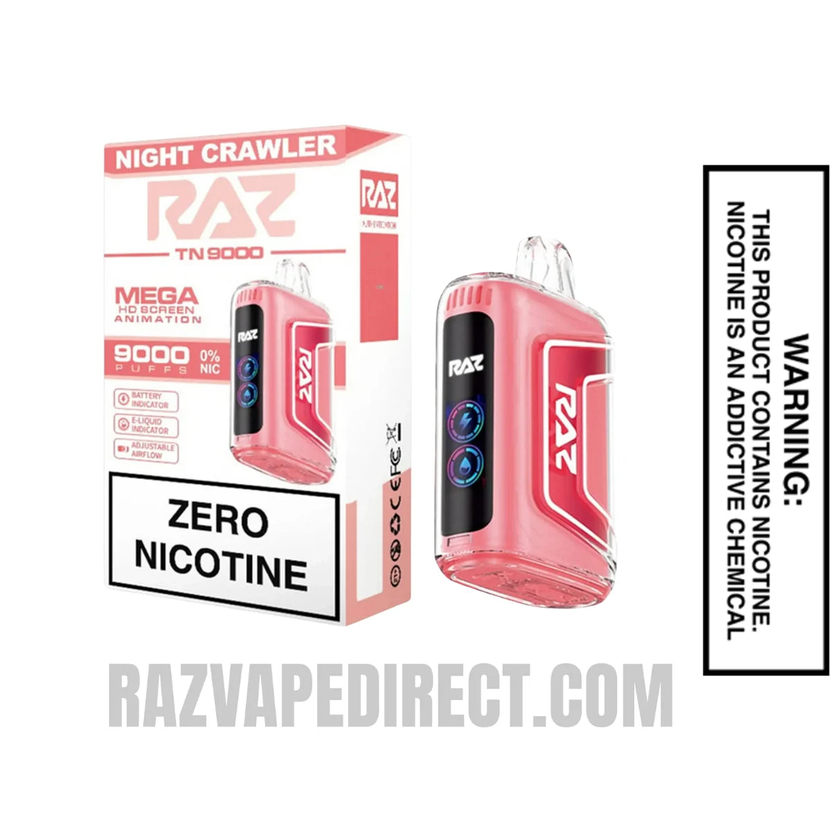 Night Crawler RAZTN9000 Disposable Vape With Package Box Night Crawler RAZTN9000 Disposable Vape With Package Box
