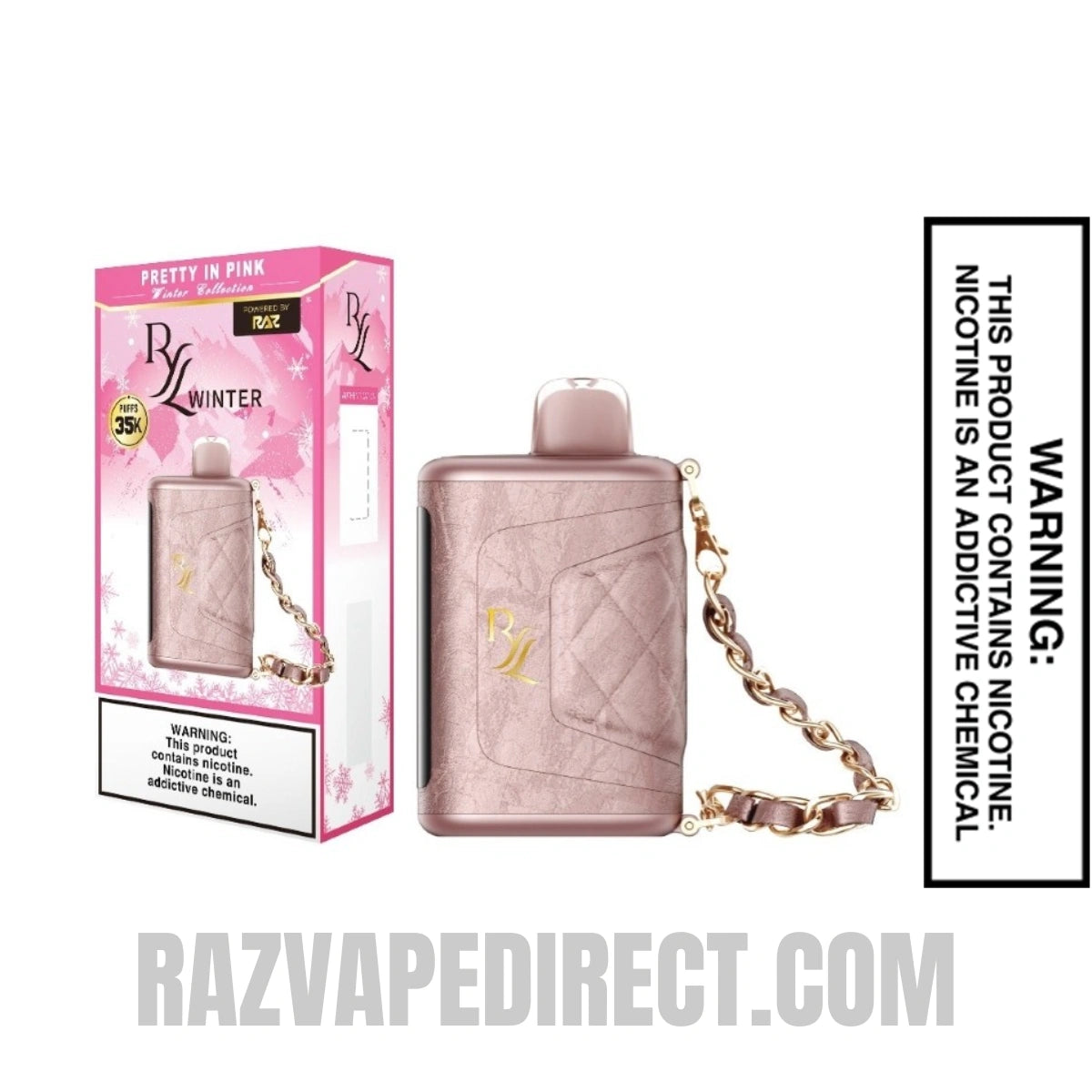 Pretty in Pink RAZ RYL Classic 35K Disposable Vape With Package Box Pretty in Pink RAZ RYL Classic 35K Disposable Vape With Package Box
