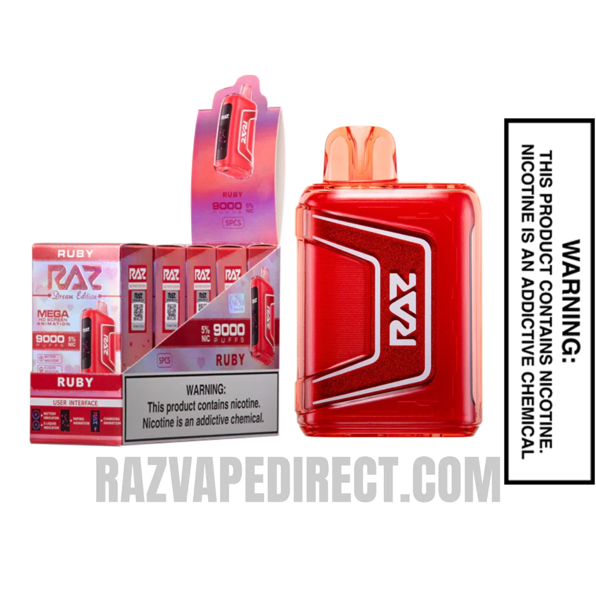 Ruby RAZTN9000 Disposable Vape With Bundle Pack Ruby RAZTN9000 Disposable Vape With Bundle Pack