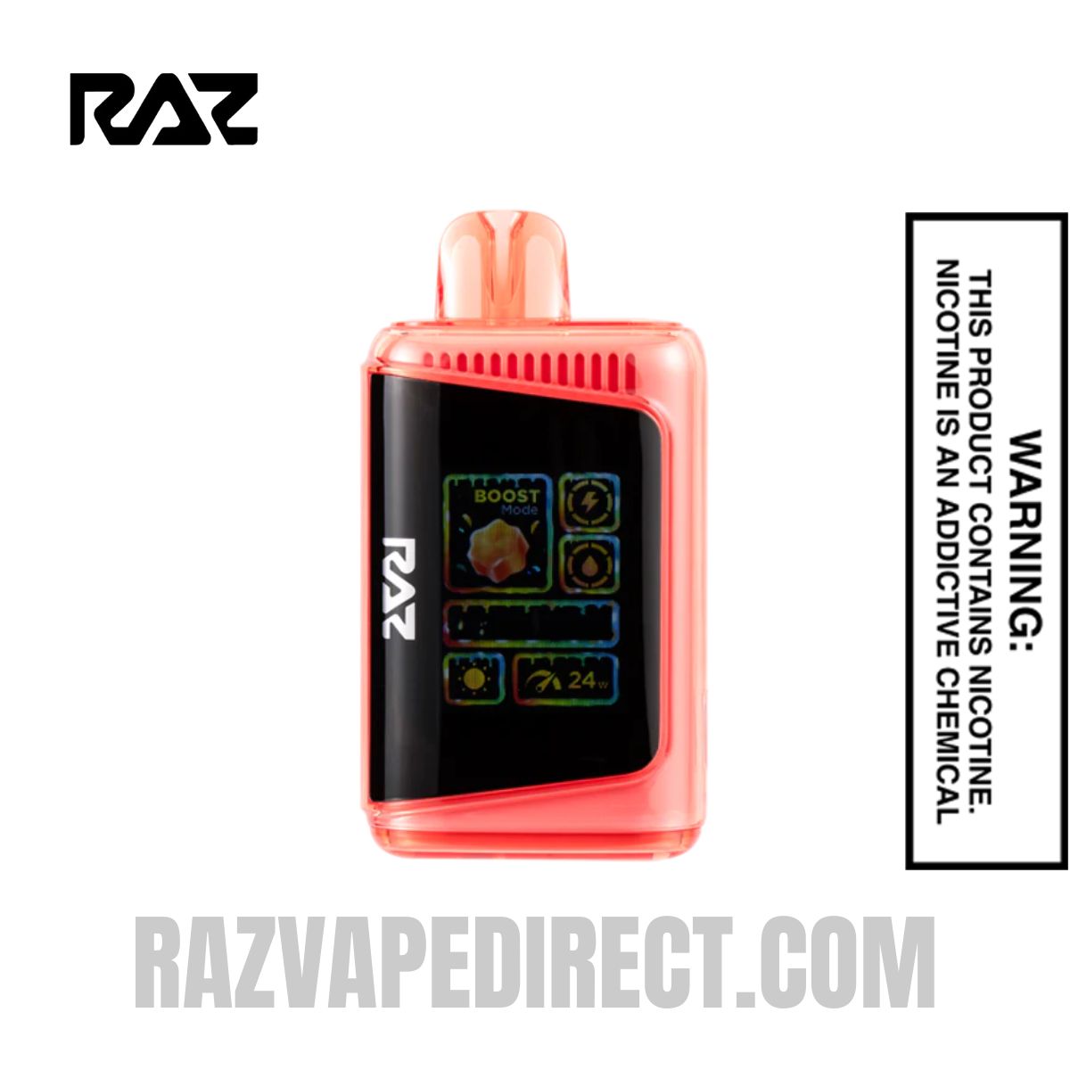 Strawberry Peach RAZ LTX 25K Gush Edition Vape Strawberry Peach RAZ LTX 25K Gush Edition Vape