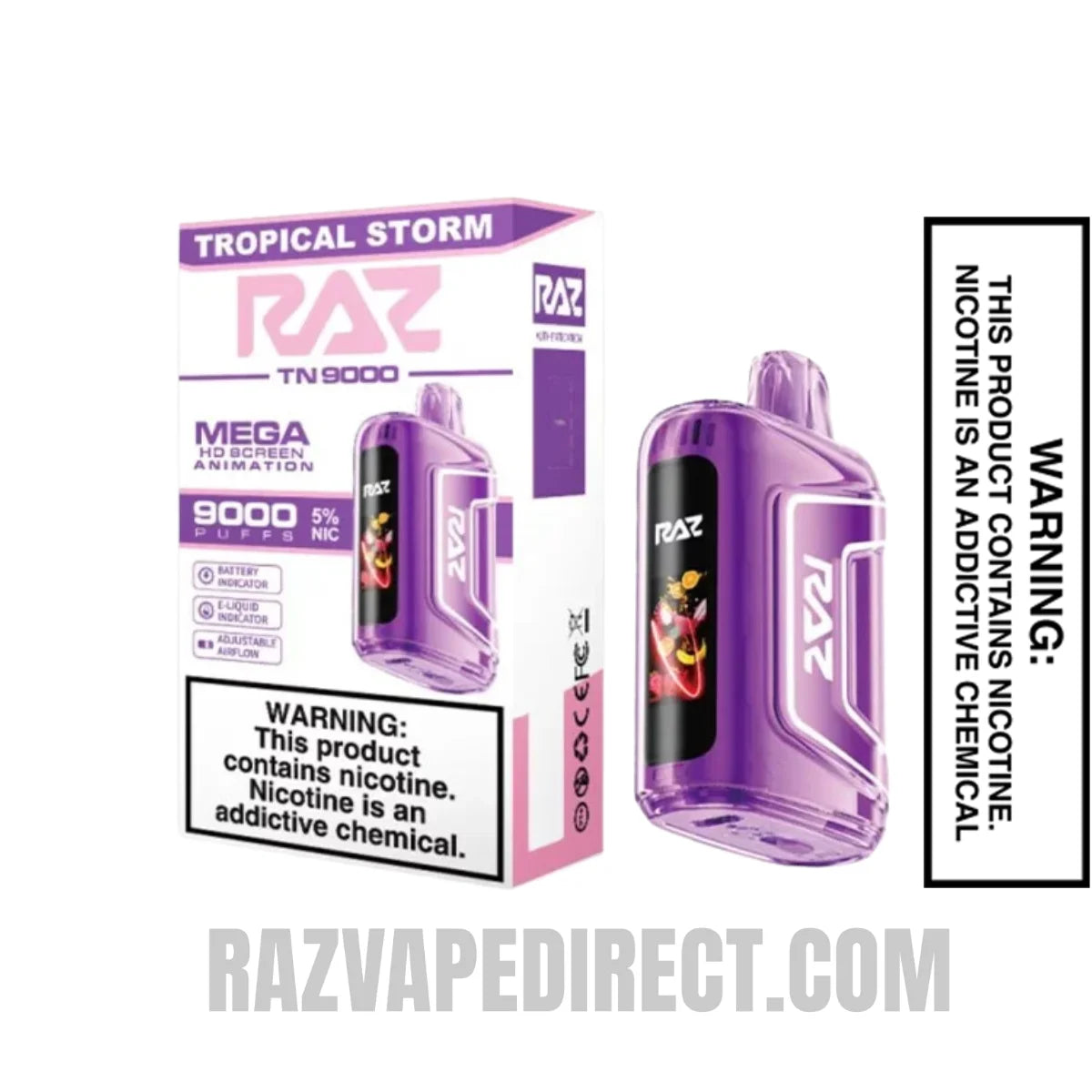 Tropical Storm RAZTN9000 Disposable Vape With Package Box Tropical Storm RAZTN9000 Disposable Vape With Package Box
