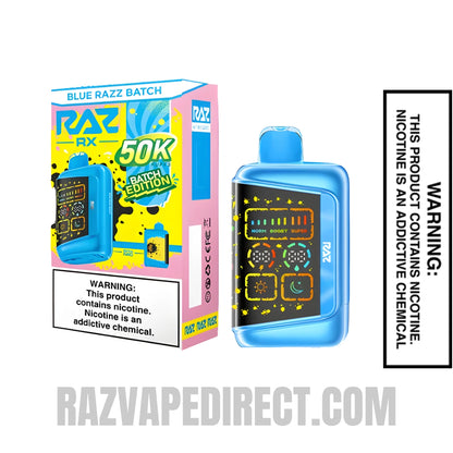 Blue Razz Batch RAZ RX50K Batch Edition Disposable Vape With Package Box