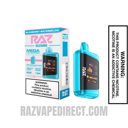 Blueberry Watermelon RAZ DC25000 Disposable Vape With Package Box