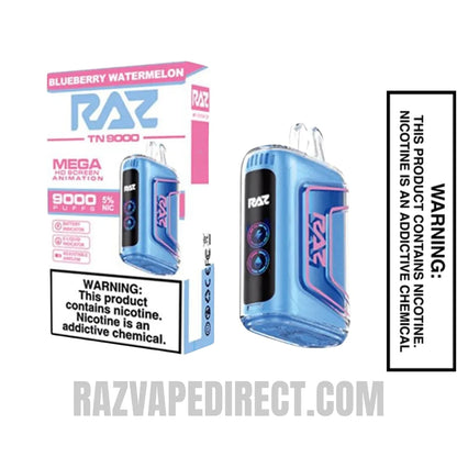 Blueberry Watermelon RAZ TN9000 Disposable Vape With Package Box