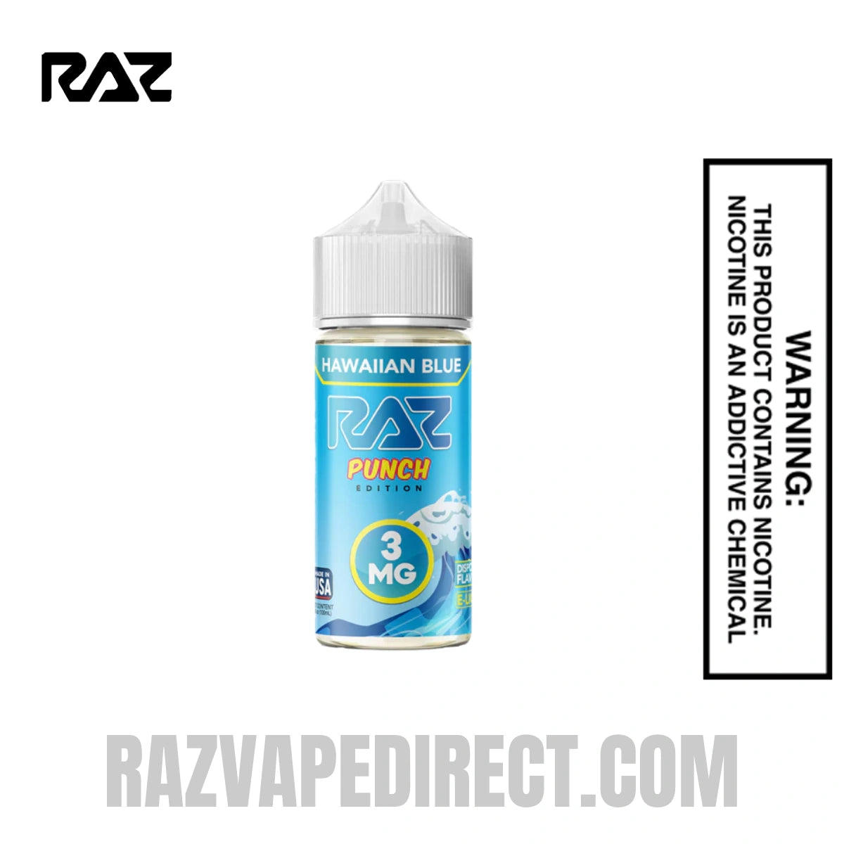 Hawaiian Blue RAZ Vape Juice 100 ML