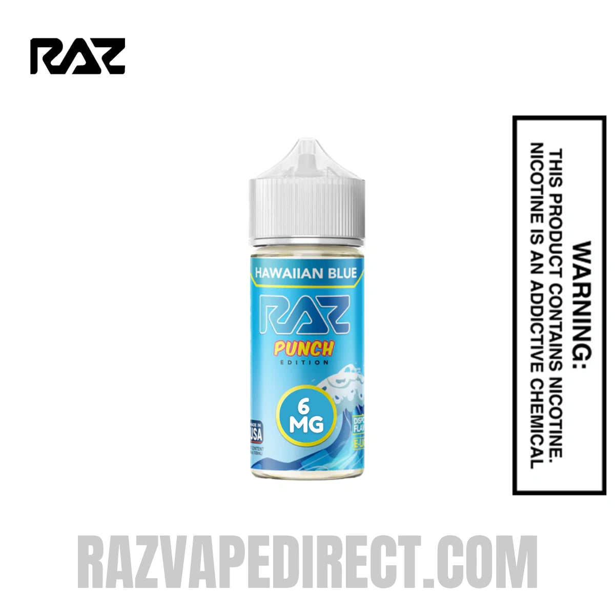 Hawaiian Blue RAZ Vape Juice 100 ML