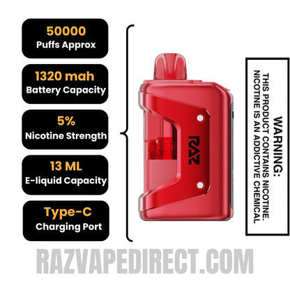 Hawaiian Punch RAZ VUE 50K Disposable Kit | RazVapeDirect Hawaiian Punch RAZ VUE 50K Disposable Kit | RazVapeDirect