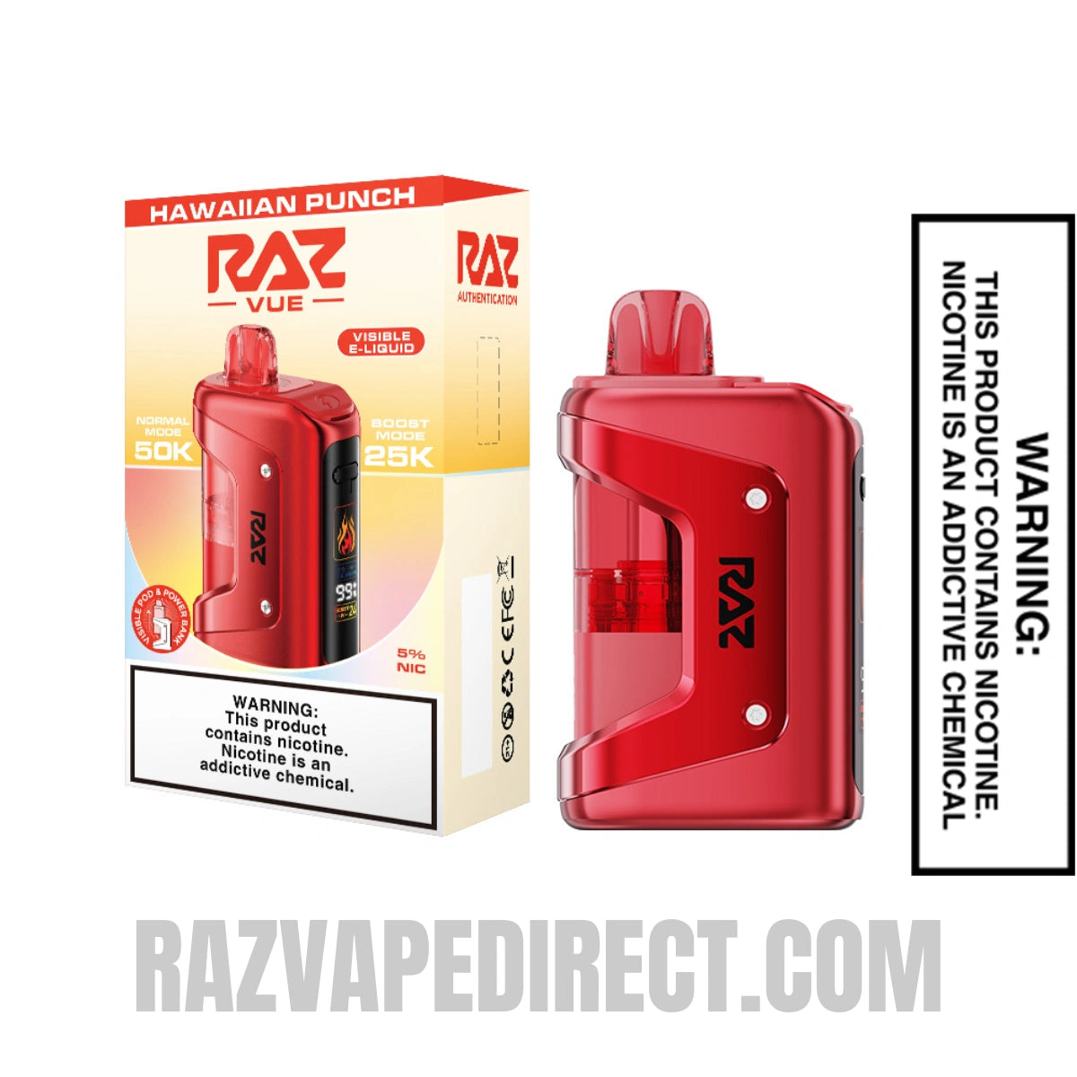 Hawaiian Punch RAZ VUE 50K Disposable Kit with Package Box