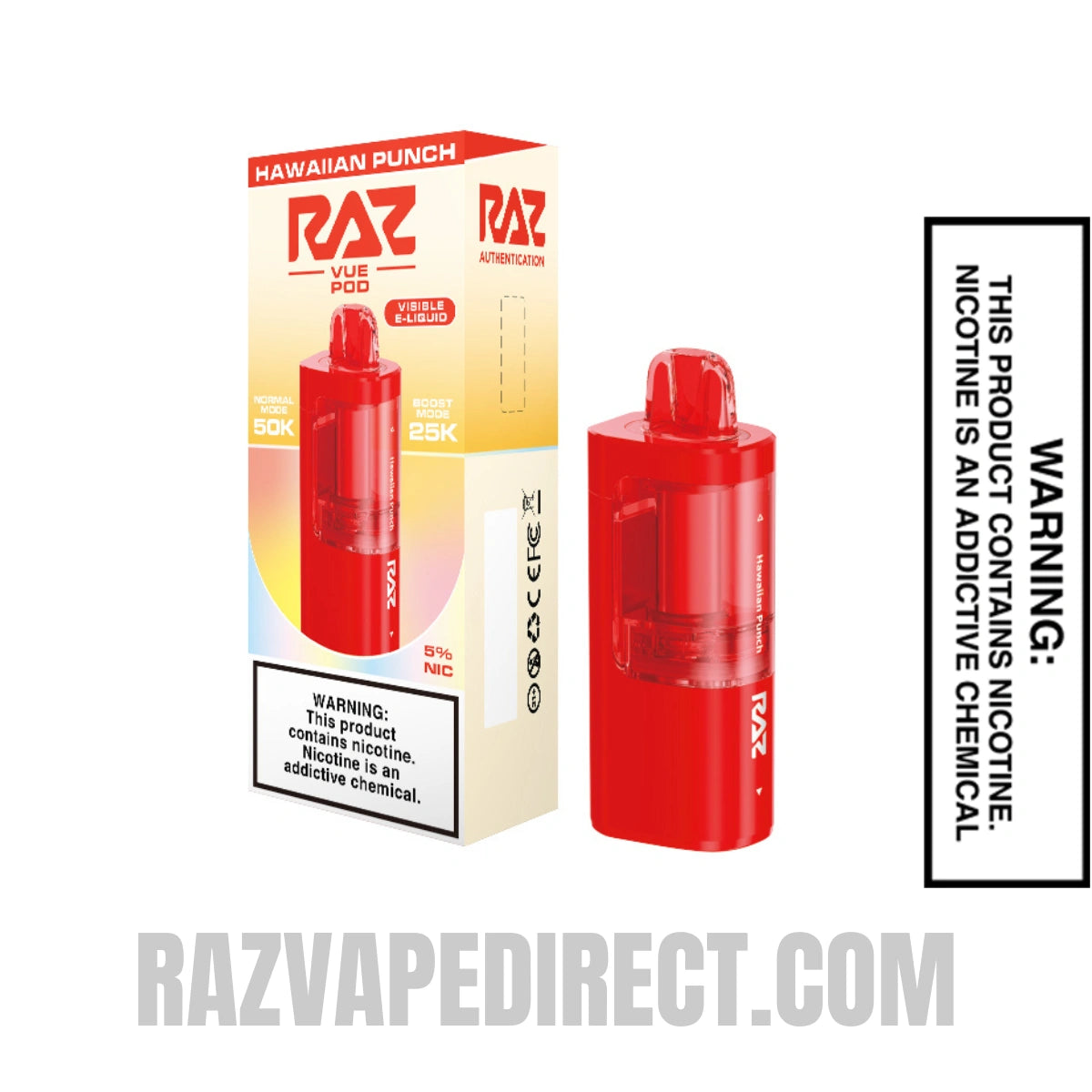 Hawaiian Punch RAZ VUE 50K Disposable Pod with Package Box