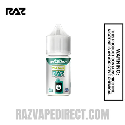 Jewel Spearmint Pod Juice X RAZ Vape Juice 100 ML