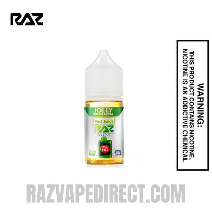 Jolly Green Apple Pod Juice X RAZ Salt Nic juice 30 ML