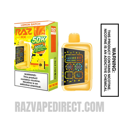 Lemon Batch RAZ RX50K Batch Edition Disposable Vape With Package Box