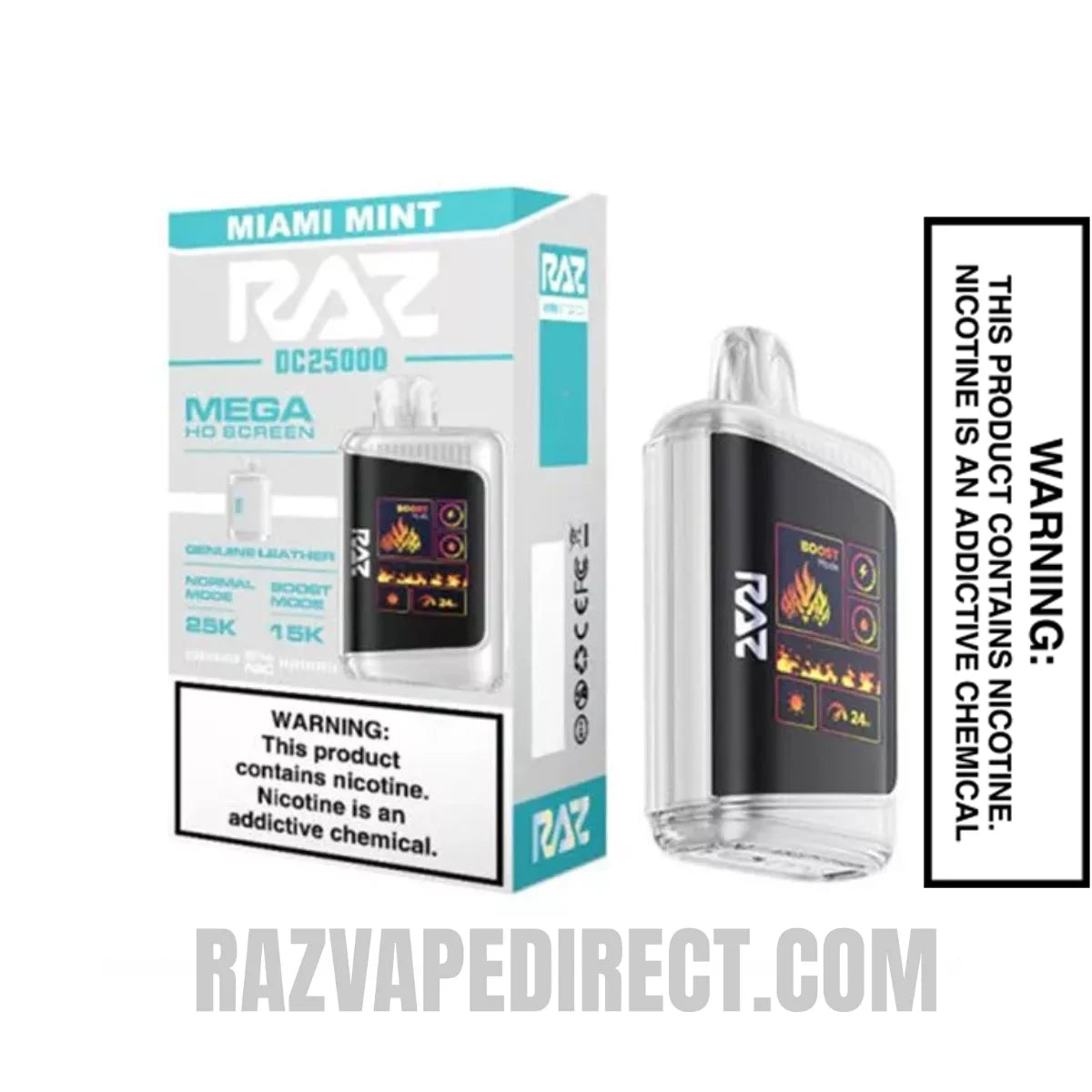 Miami Mint RAZ DC25000 Disposable Vape With Package Box