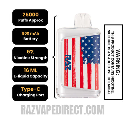 nightcrawler vape raz Night Crawler RAZ LTX DC25000 Freedom Edition Vape