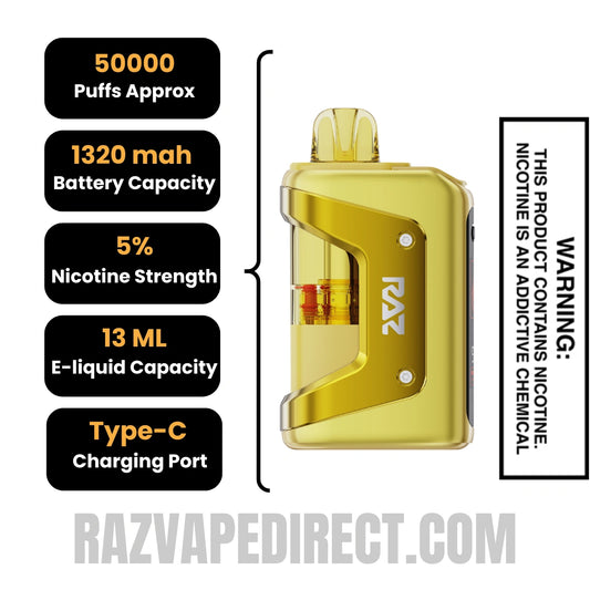 Pineapple MTN Dew RAZ VUE 50K Disposable Kit