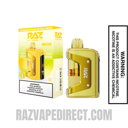 Pineapple MTN Dew RAZ VUE 50K Disposable Kit with Package Box