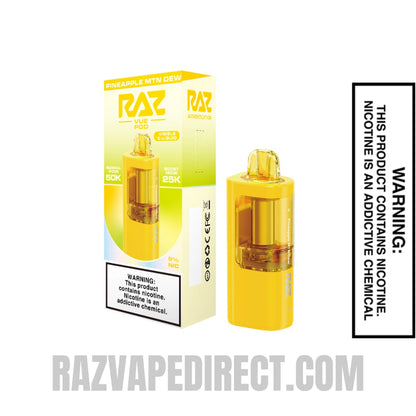Pineapple MTN Dew RAZ VUE 50K Disposable Pod with Package Box