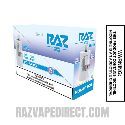 Polar Ice RAZ VUE 50K Disposable Pod with bundle Box