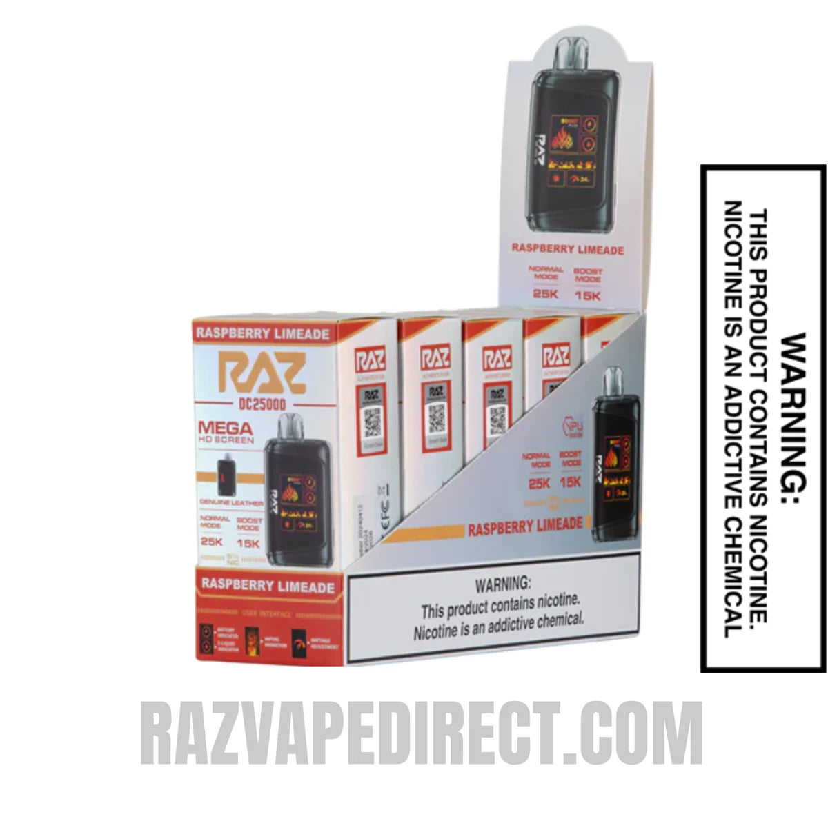 Raspberry Limeade RAZ DC25000 Disposable Vape With Bundle Pack