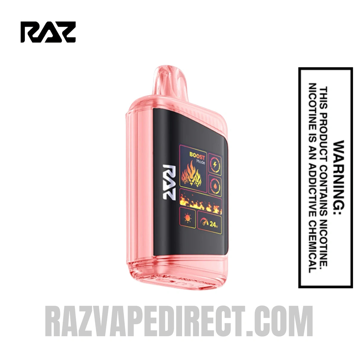 Strawberry Burst RAZ DC25000 Zero Nicotine Disposable Vape