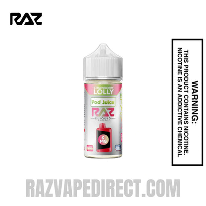 Strawberry Lolly RAZ Vape Juice 100 ML