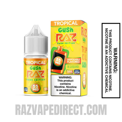 Tropical Gush RAZ Salt Nic Juice 30 ML with package box