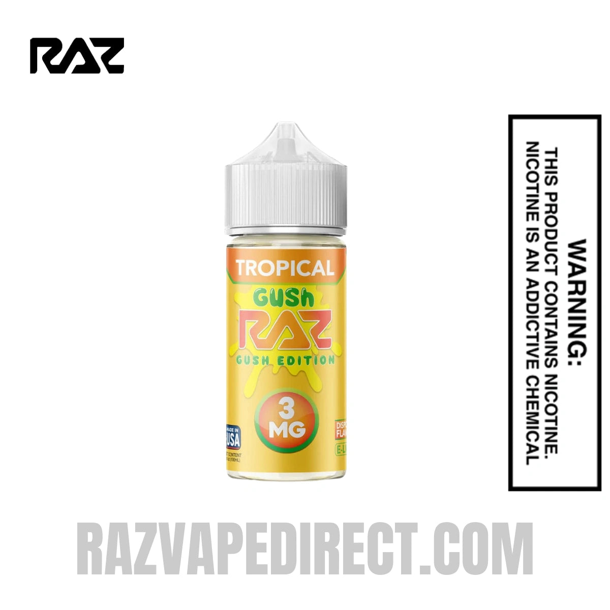 Tropical Gush RAZ Vape Juice 100 ML