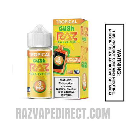 Tropical Gush RAZ Vape Juice 100 ML With Package Box
