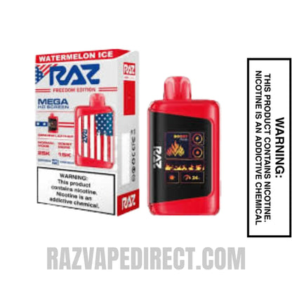 Watermelon Ice RAZ LTX DC25000 Freedom Edition Vape Watermelon Ice RAZ LTX DC25000 Freedom Edition Vape
