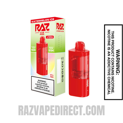 Watermelon Ice RAZ VUE 50K Disposable Pod with Package Box