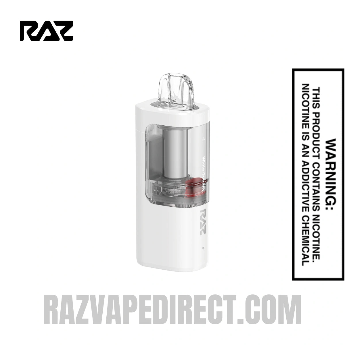 White Gummy RAZ VUE 50K Disposable Pod