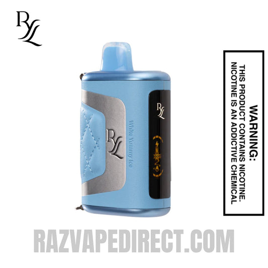 White Yummy Ice RAZ RYL Classic 35K Disposable Vape White Yummy Ice RAZ RYL Classic 35K Disposable Vape