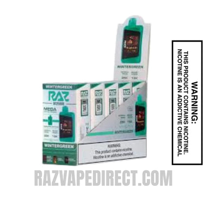 Wintergreen RAZ DC25000 Disposable Vape With Bundle Pack